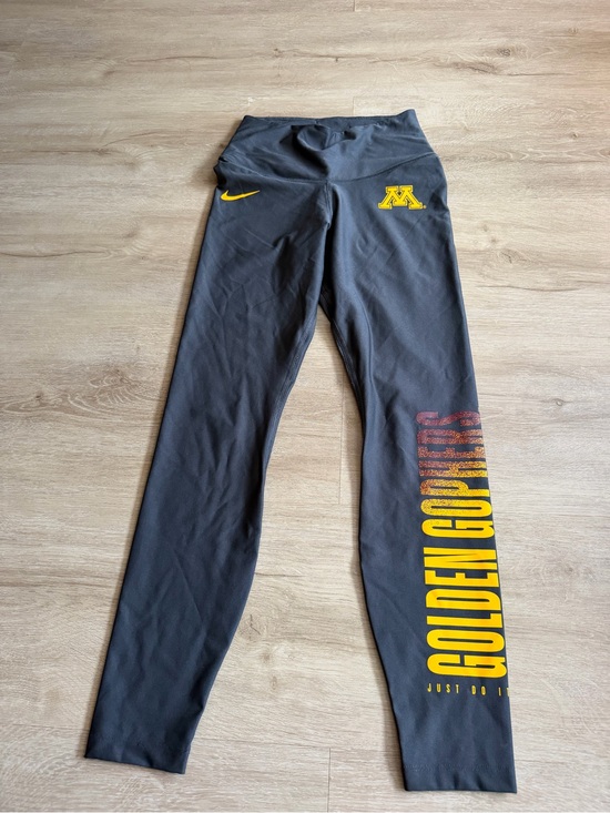 Nike Pants - Nike Dri-Fit Minnesota Golden Gophers Gray Leggings Size Small NCAA